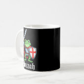 Mug Huzzah Frog Knight Funny Sword Meme Quote Medieval (Devant gauche)