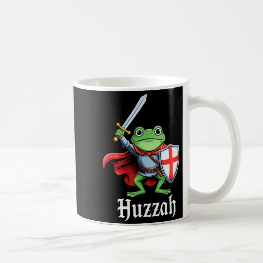 Mug Huzzah Frog Knight Funny Sword Meme Quote Medieval (Droite)