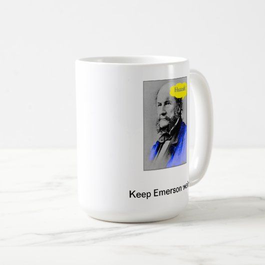 Mug Huzzah, maintiennent Emerson étrange (Devant droit)