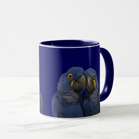 Mug Hyacinth Macaw Parrot Bird Rare Blue (Devant droit)