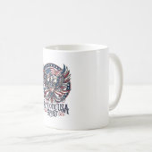 Mug Hybride de phénix patriotique Hybride d'animal pat (Devant droit)