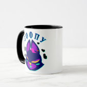 Mug hybride stylisé renard-chat (Devant gauche)