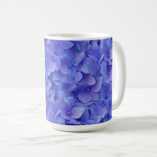 Mug Hydrangea bleu (Devant droit)