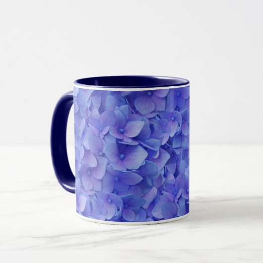 Mug Hydrangea bleu (Devant gauche)