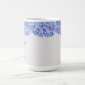 Mug Hydrangea Bleu Aquarelle Mère de la Mariée  (Centre)
