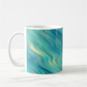 Mug Hydrangea bleu texture ondulée (Gauche)