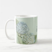 Mug Hydrangea Bleu/Vert Sage (Gauche)