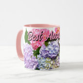 Mug Hydrangea Bouquet meilleure tante jamais (Devant gauche)