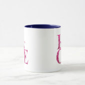 Mug Hydrangea Florale Rose Élégante Amour de Printemps (Centre)