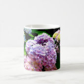 Mug Hydrangea garden, rose, bleu, purple floral (Centre)