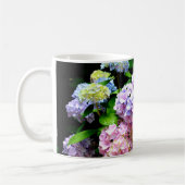 Mug Hydrangea garden, rose, bleu, purple floral (Gauche)