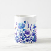 Mug Hydrangea Iris Papillon Lavande à l'encre d'al (Centre)