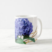 Mug Hydrangea & Or Elegant Floral Personnalisé (Devant droit)