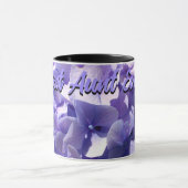 Mug Hydrangea violet fleurs pourpres meilleure tante j (Centre)