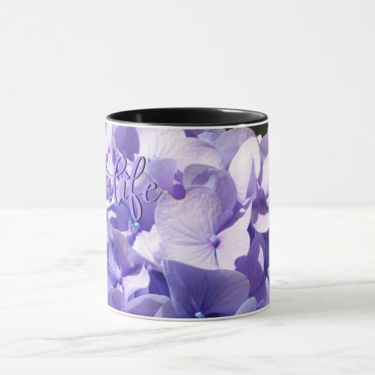 Mug Hydrangea violette #momlife (Centre)