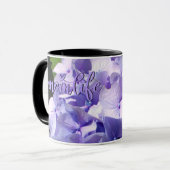 Mug Hydrangea violette #momlife (Devant gauche)