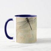 Mug Hydrangeas et Libellule Shabby Chic (Gauche)