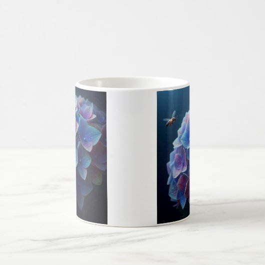 Mug Hydrangeas Floral Purple et Bleu (Centre)