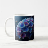 Mug Hydrangeas Floral Purple et Bleu (Gauche)