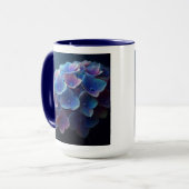 Mug Hydrangeas Floral Purple et Bleu (Devant gauche)