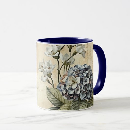 Mug Hydrangeas Shabby Chic (Devant droit)