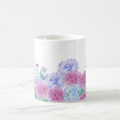 Mug Hydrangeas Violet Et Bleu Aquarelle (Centre)