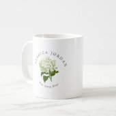 Mug Hydrangée blanche Grand-millénaire Meilleure maman (Devant gauche)