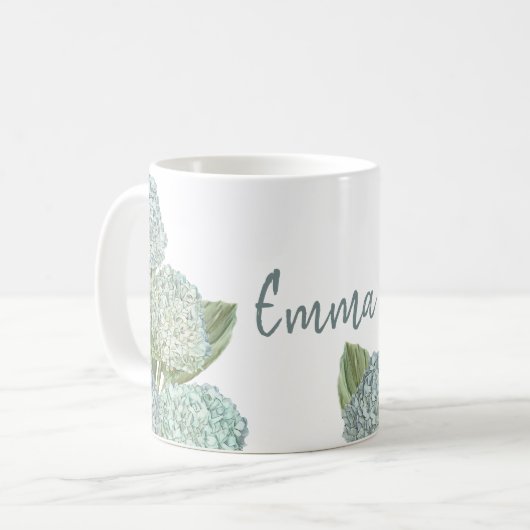 Mug Hydrangée bleue (Devant gauche)