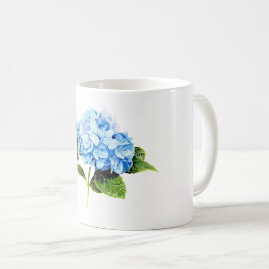 Mug Hydrangée bleue (Devant droit)