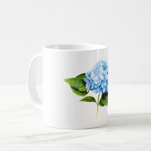 Mug Hydrangée bleue (Devant gauche)