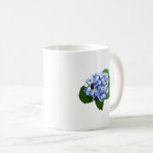 Mug Hydrangée bleue et violette (Devant droit)