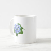 Mug Hydrangée bleue et violette (Devant gauche)