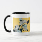 Mug Hydrangée et hirondelle, Hokusai, Ukiyo-e (Gauche)