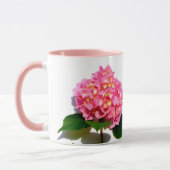Mug Hydrangée rose rose fleur rose (Gauche)