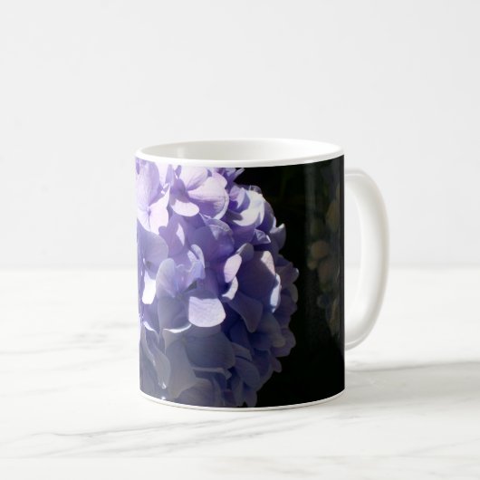 Mug Hydrangée violette (Devant droit)