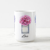 Mug Hydrangées d'aquarelle inspirantes (Centre)