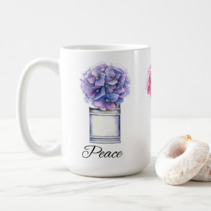 Mug Hydrangées d'aquarelle inspirantes