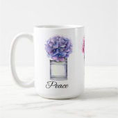 Mug Hydrangées d'aquarelle inspirantes (Gauche)