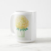 Mug Hydrangées jaunes dans un vase (Devant gauche)