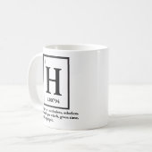 Mug hydrogène - un gaz qui se transforme en personnes (Devant gauche)