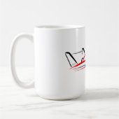 Mug Hydroplane 01 Noir et Rouge (Gauche)