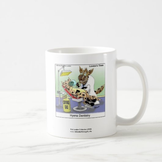 Mug Hyena Dentistra Cartoon Drôle Qualité Funny Café M (Droite)
