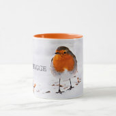 Mug Hygge avec un joli voilier dans la neige (Centre)
