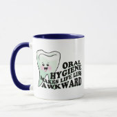 Mug Hygiéniste dentaire drôle de dentiste (Gauche)
