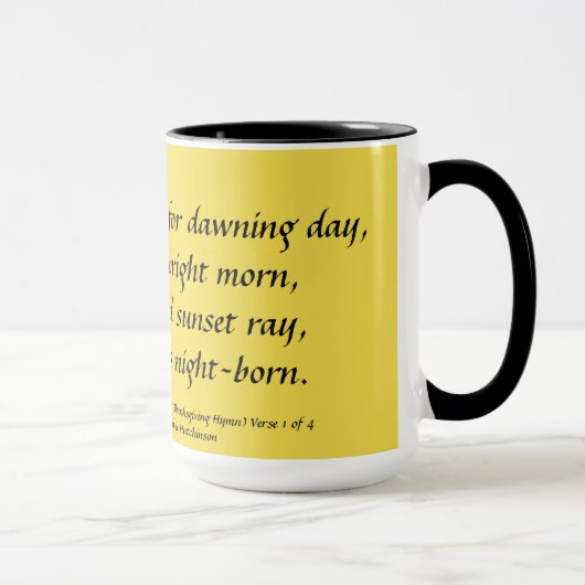 Mug Hymne de thanksgiving (Droite)