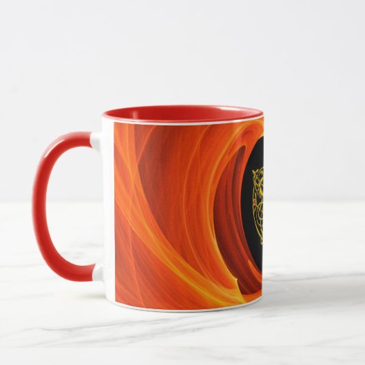 Mug HYPER VALENTINE, BOUTEILLE DE CELTIQUE OR COEUR Or (Gauche)