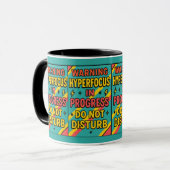 Mug Hyperfocus en cours Ne pas déranger ADHD Profondeu (Devant gauche)