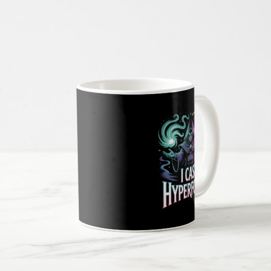 Mug Hyperfocus Magic Spell Gamer Artwork Autism Mage M (Devant droit)