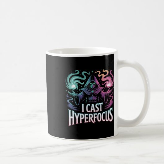 Mug Hyperfocus Sortilège Magicien Joueur Autisme Mage  (Droite)