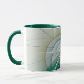Mug Hypnotique Abstrait Golden Turquoise Turquoise Fra (Gauche)